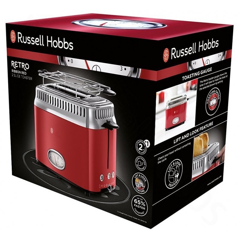 Russell Hobbs Topinkovač Retro Ribbon Red