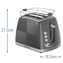 Russell Hobbs Topinkovač Groove Grey