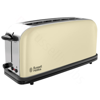 Russell Hobbs Colour Plus Cream topinkovač s dlouhou přihrádkou